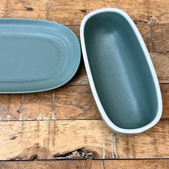 Noritake Colorwave Green Covered Butter Dish